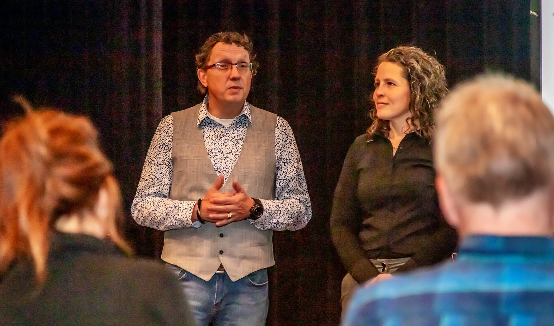 Jessica en Jules worden gastvrouw en gastheer en gaan er een bruisend Cultuur Café van maken. (foto Victor van Leeuwen) 