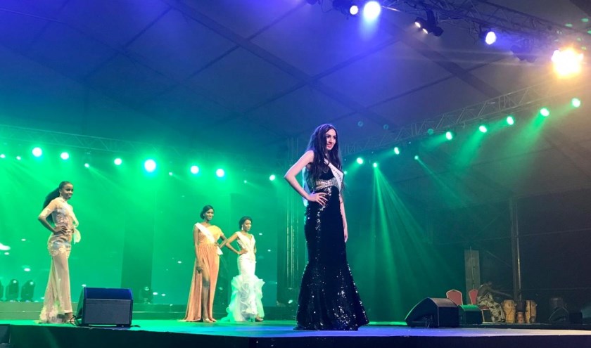 Miisz Gracie uit Zoetermeer op de internationale missverkiezing Miss Heritage Global 2019, van 11 tot 20 augustus in Ghana. Foto: pr