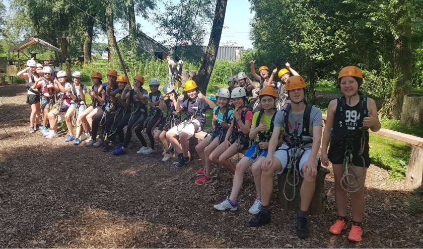 De kinderen bij het Klimeiland Vlietland: stoere kids die BTC'ers. Foto: pr