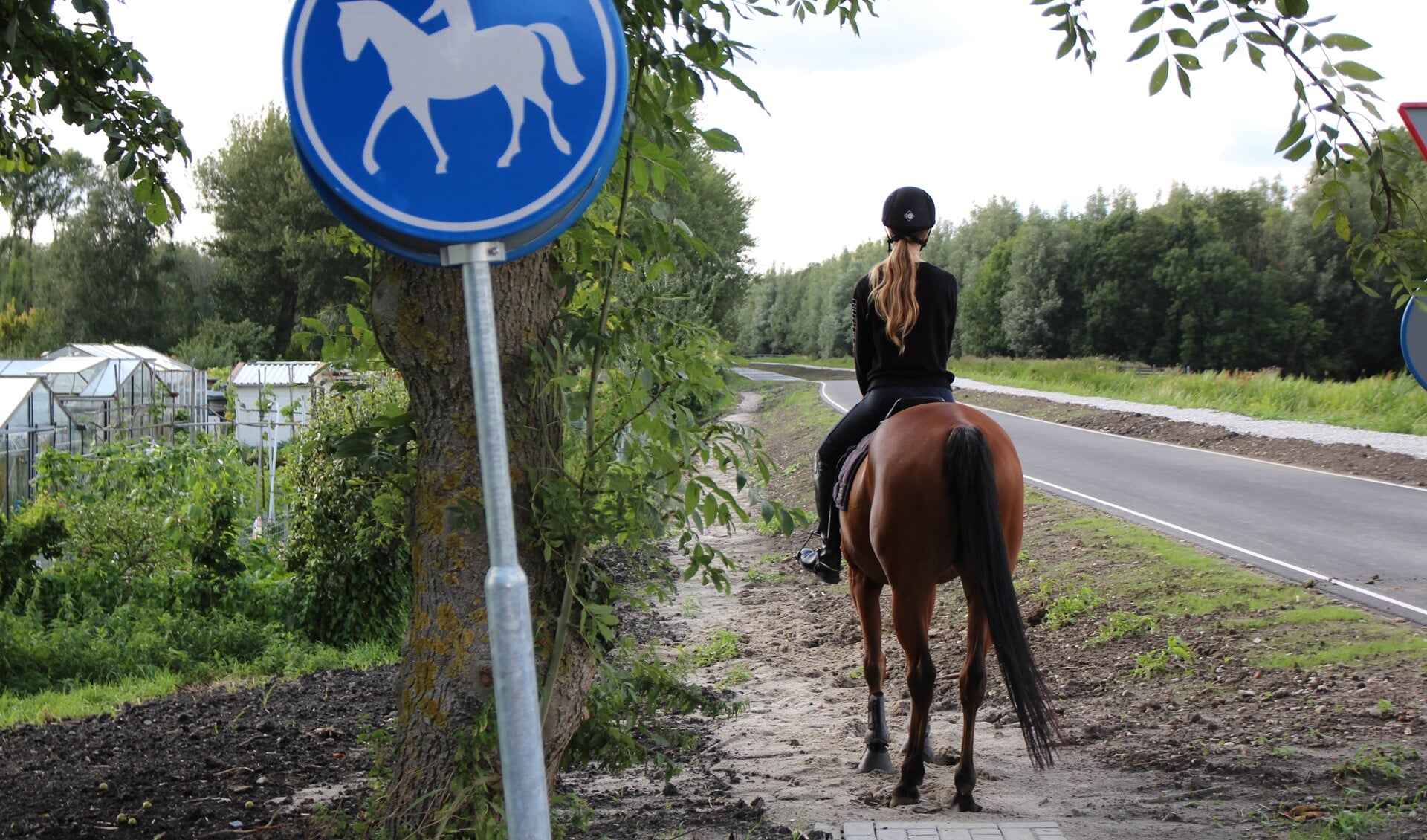 De gemeente ontkent dat de ruiterpaden verkeerd aangelegd zijn. Het zand moet nog ‘zetten’.