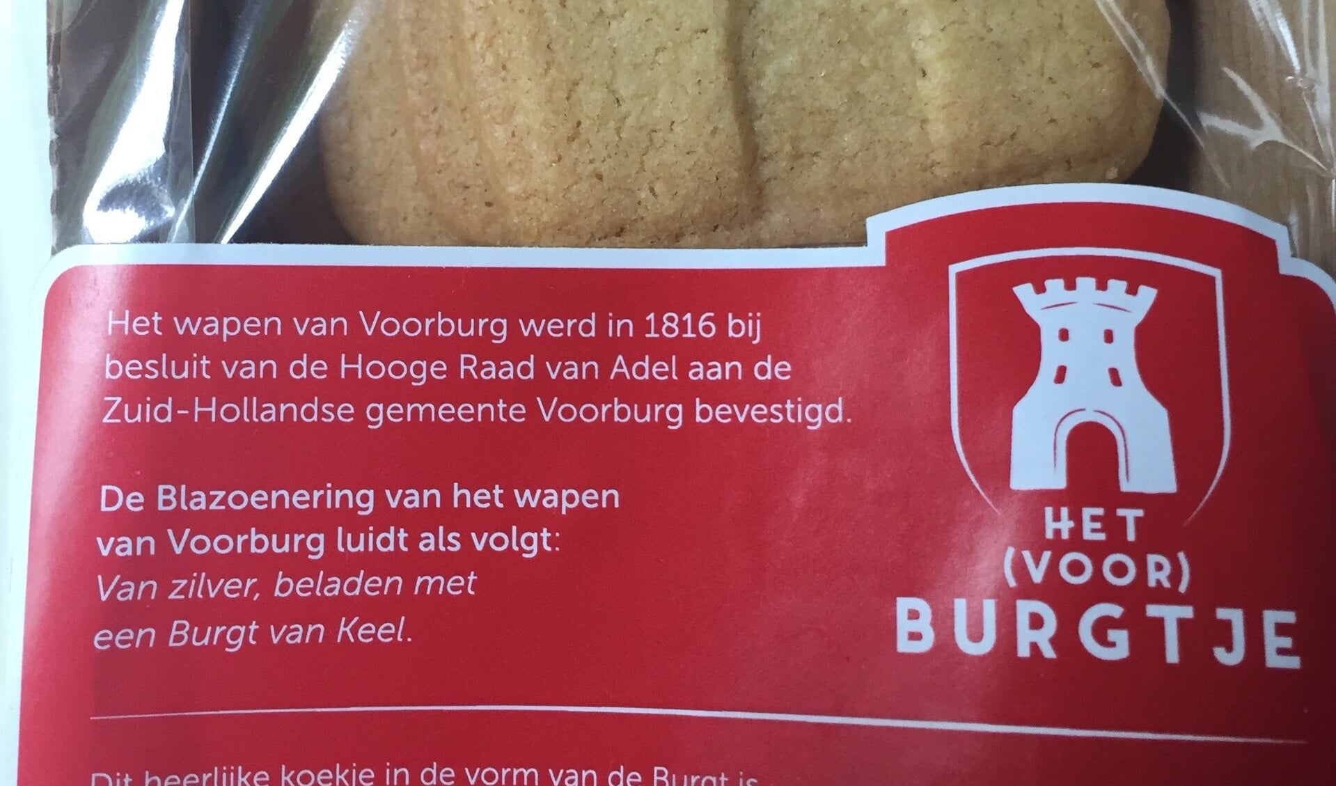 Ter gelegenheid van het 60-jarig bestaan vroeg Mooi Voorburg Bakker Klink koekjes te bakken in de vorm van het wapen van Voorburg.