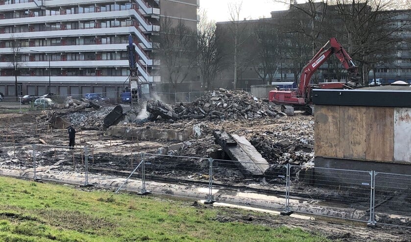 Van de oude Christinaschool is weinig meer over (foto: RL).