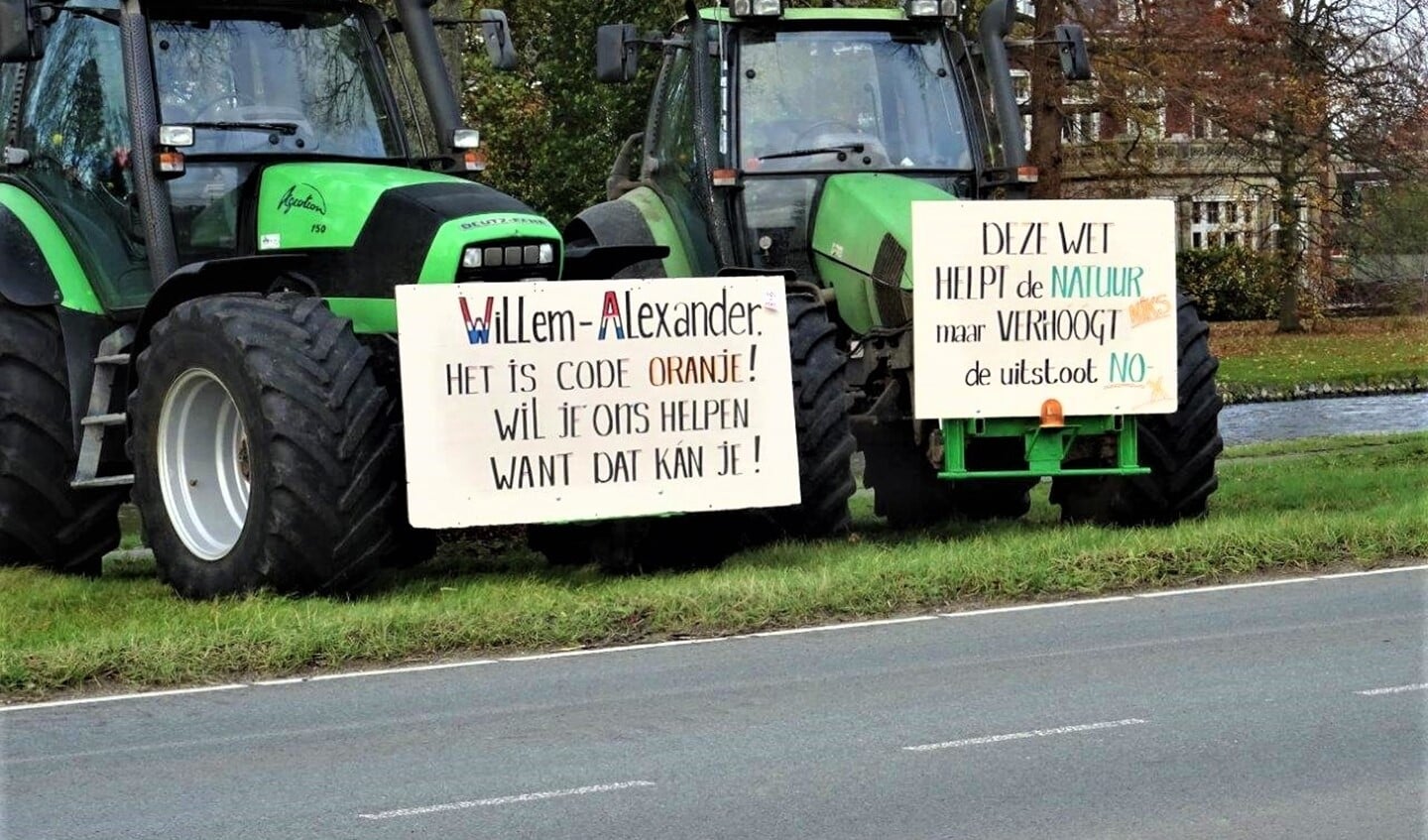 Protestende boeren (foto: Ap de Heus).