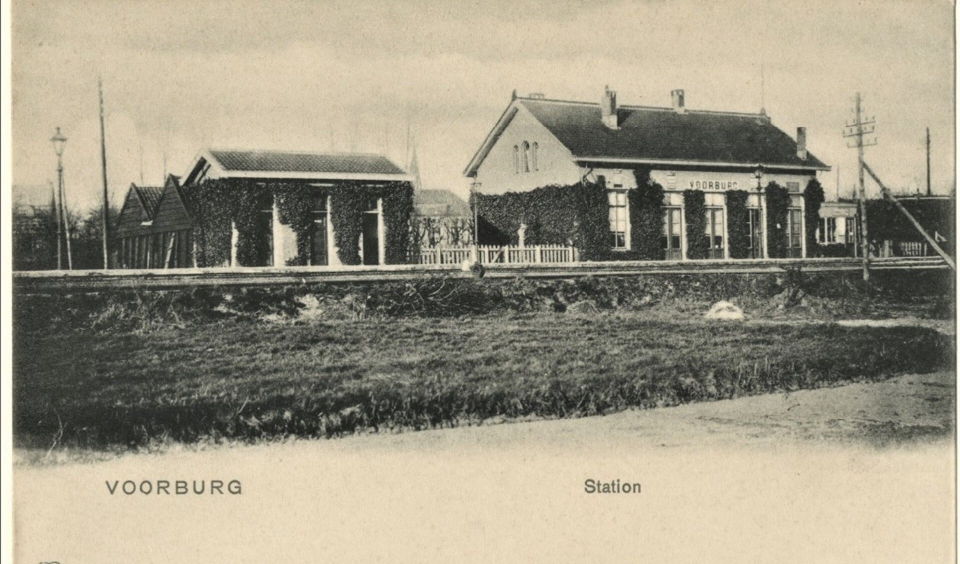 Station Voorburg in die tijd.