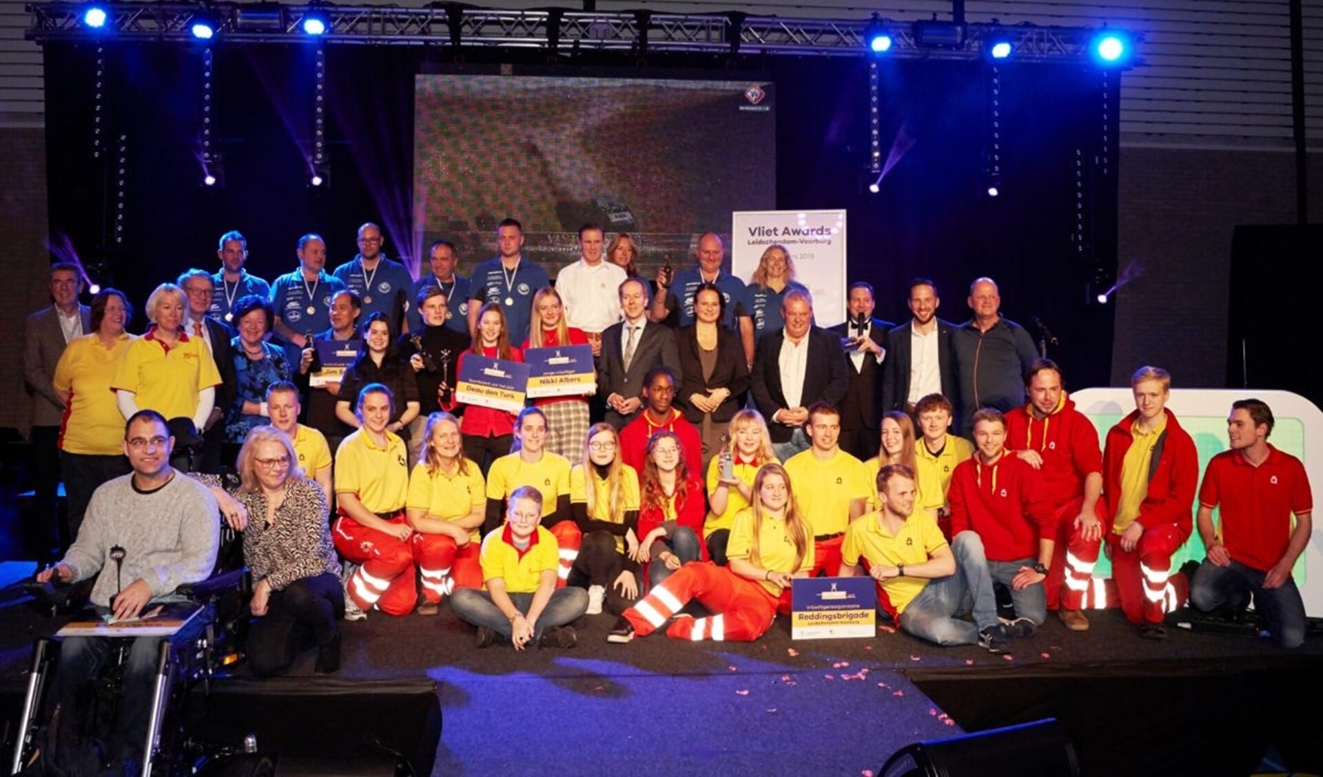 De winnaars van de Vlietawards 2019 (foto: vlietawards.nl/ Dennis Morsch).