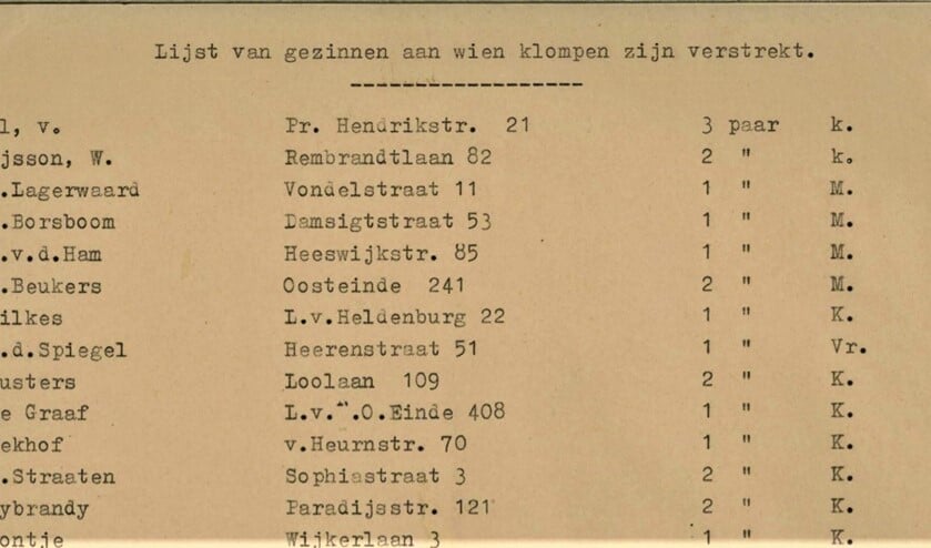 Het was een heel gedoe om de regeling rond de klompenverstrekking goed te laten verlopen (archieffoto).
