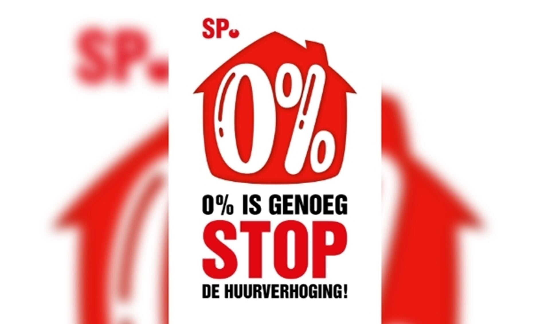 Logo wat bij actie stop huurverhoging is ontworpen.