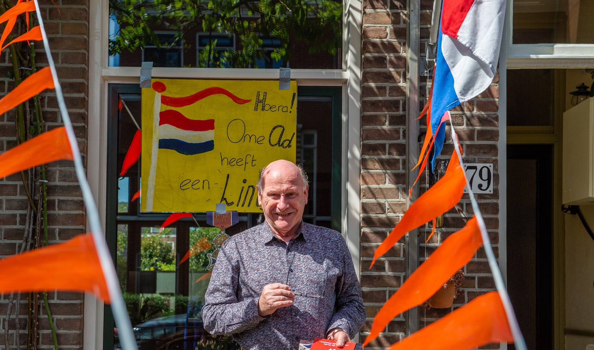 Adrianus Maria Bernardus Hendriks uit Voorburg is benoemd tot Lid in de Orde van Oranje-Nassau (foto: Barbara Koppe).