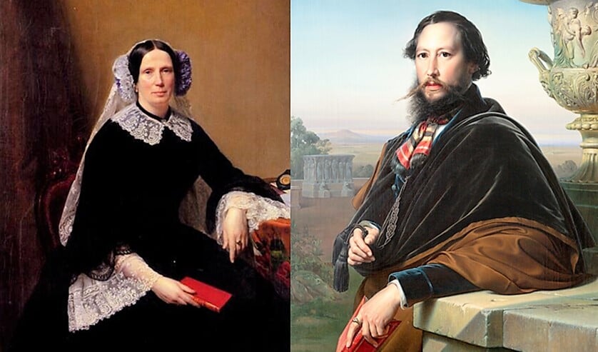 Prinses Marianne en Johannes van Rossum (foto: resp. Prinz von Hessen en Museum Swaensteyn).