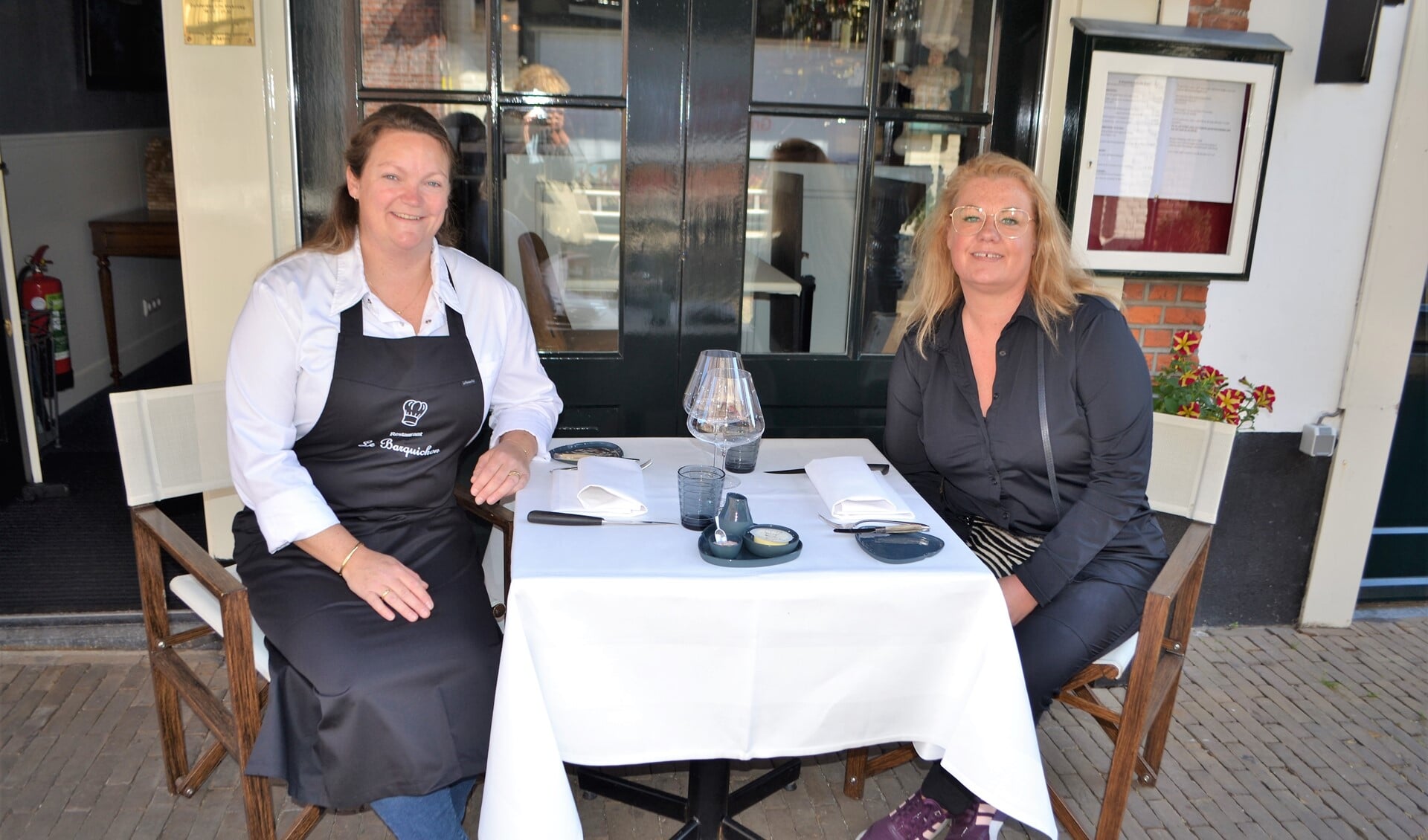 Ellen Kuijs van restaurant Le Barquichon en Yvette von Holtz van restaurant Eigenwijz (foto’s: Inge Koot).
