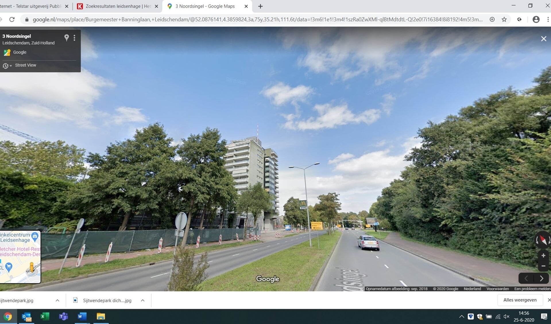 De bewoners van de Banninghaegeflat hebben een parkeergarage die onbereikbaar wordt als de Mall of the Netherlands de Ligusterhof zou afsluiten (foto: Google Streetview).