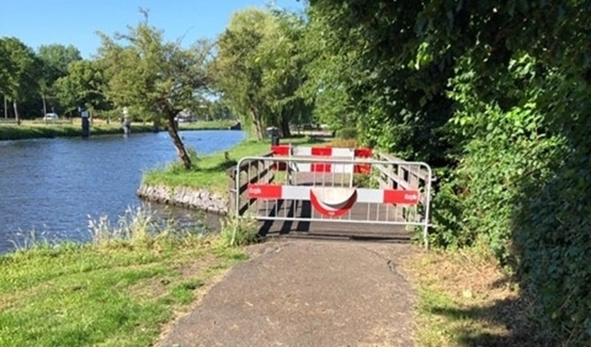 Het bewuste bruggetje (foto: gemeente LV).