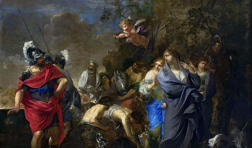 Charles Alphonse du Fresnoy (1611 - 1668): 'Aeneas and Dido' (foto: collectie: Nationaal Museum, Warschau).