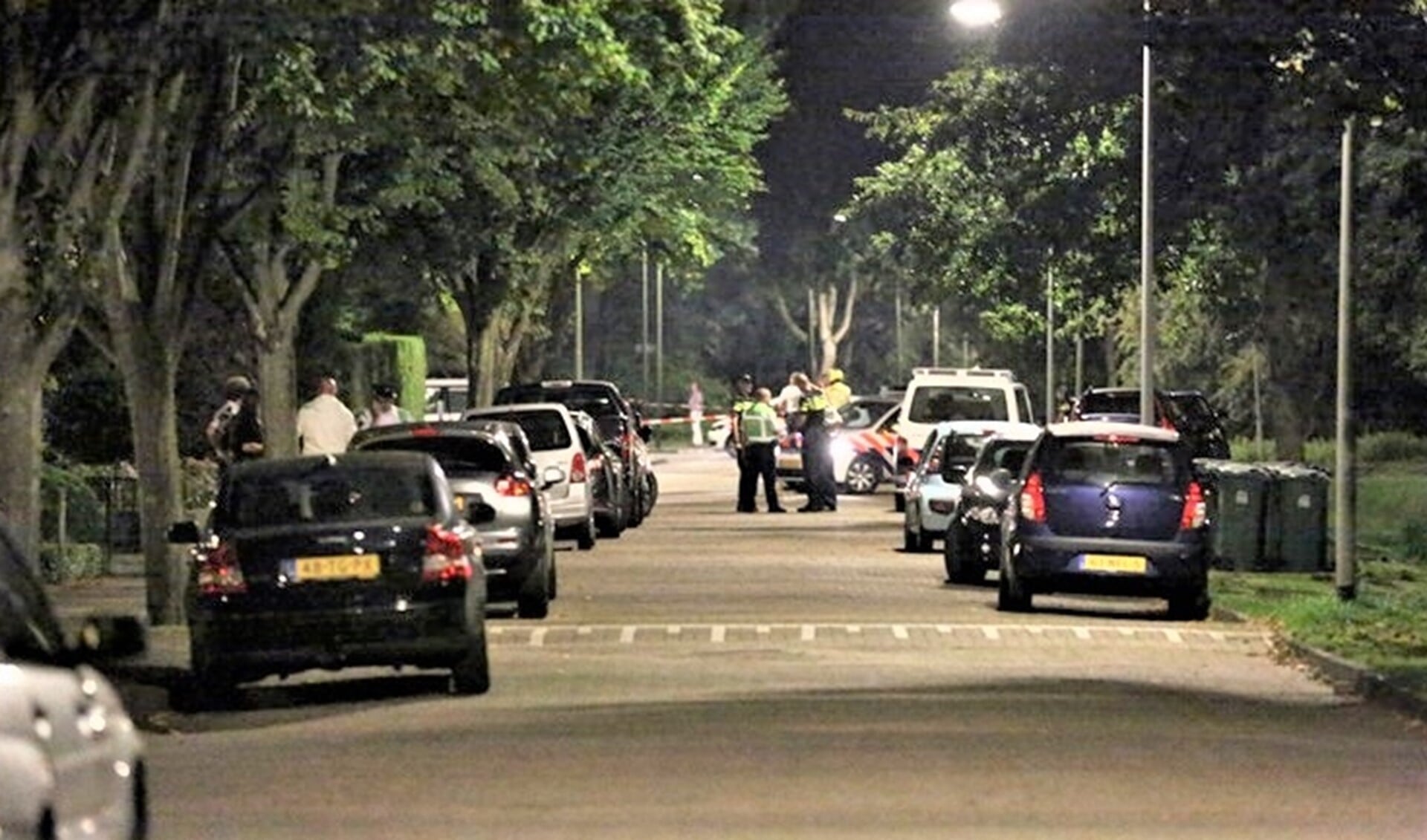 Veel politie op de been in september 2014 in Leidschendam na de schietpartij (foto: Sander Paardekooper/Regio15).