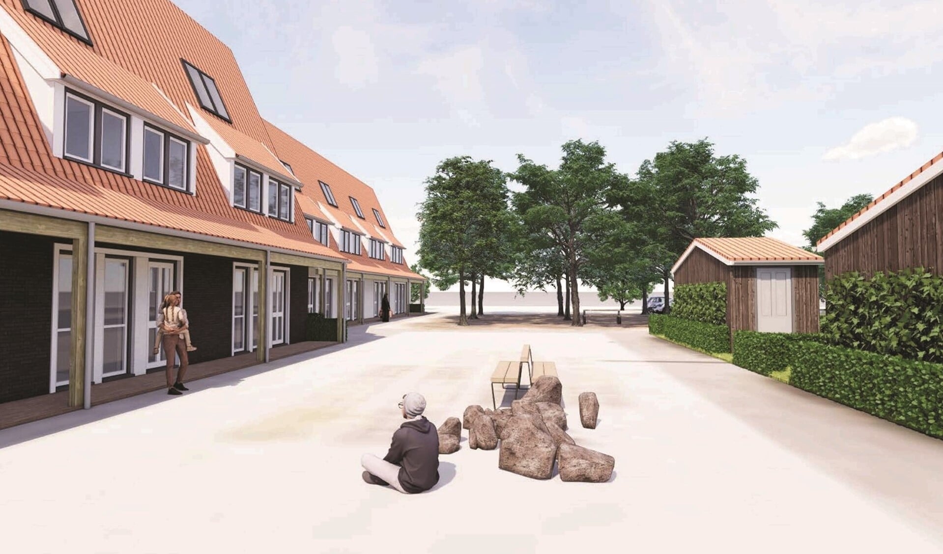 Impressie van het bouwplan voor de Westeinderweg in Stompwijk (foto: pr).