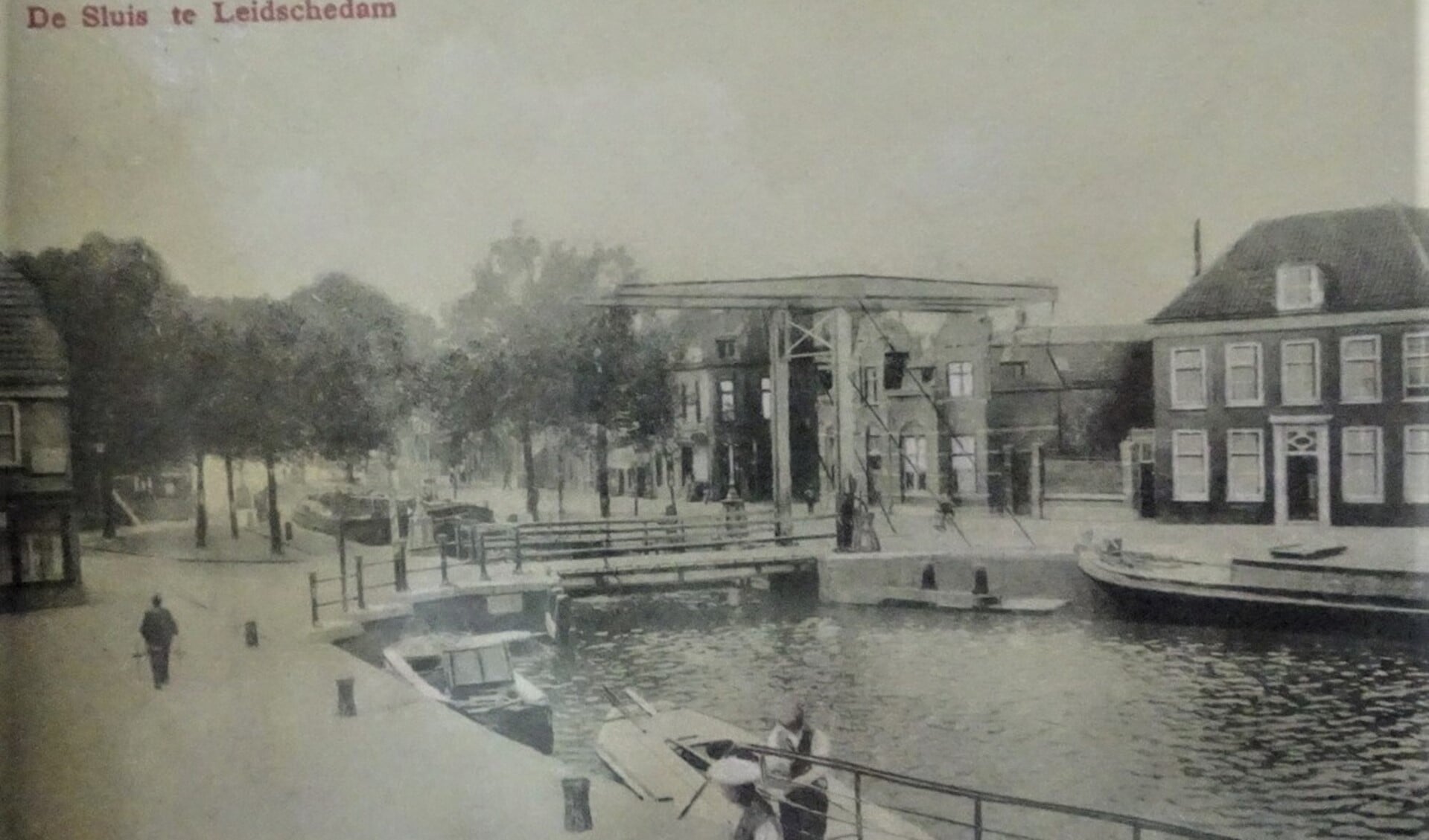 De sluis in Leidschendam in vroeger jaren (archieffoto).