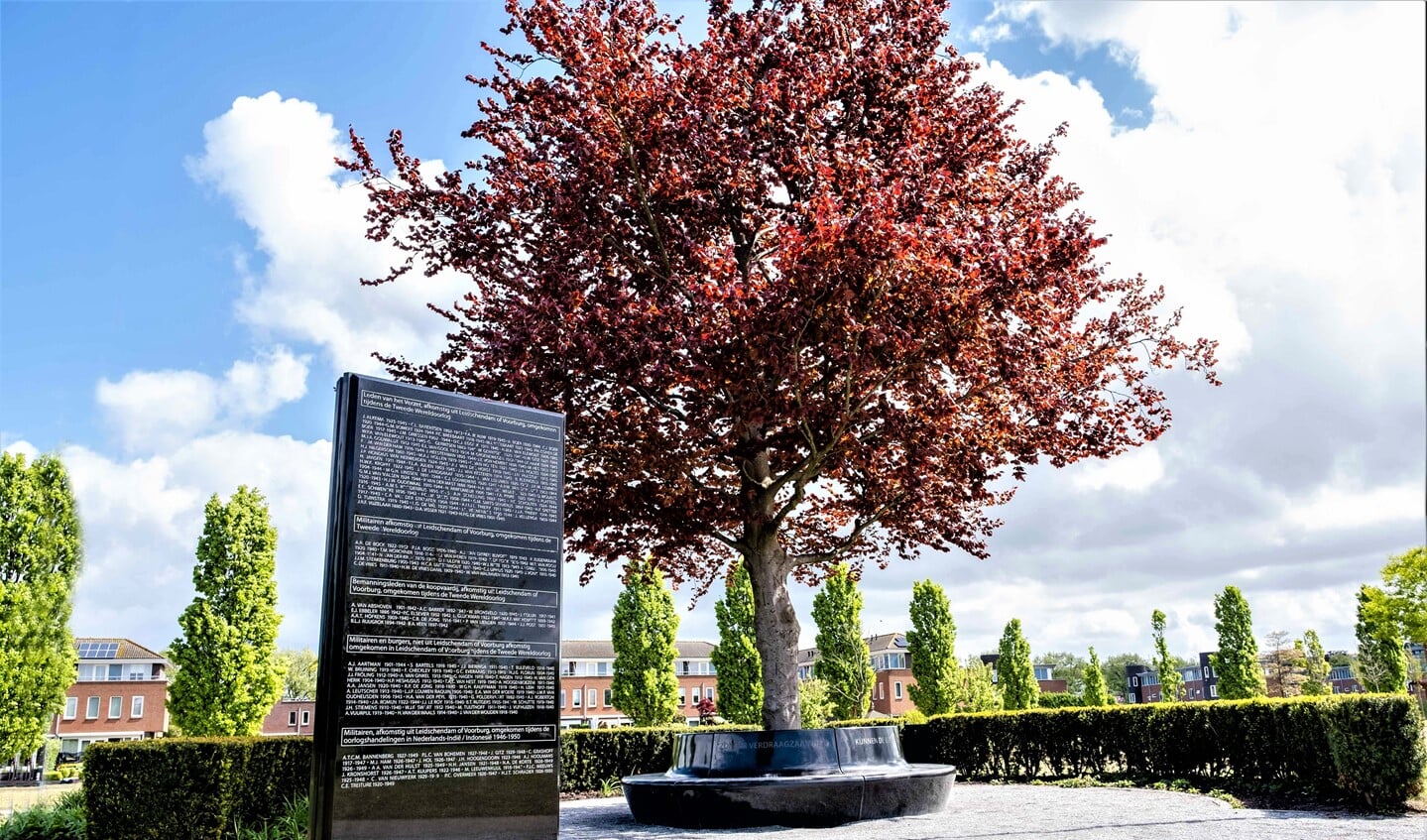 Bij het monument voor Vrede en Veiligheid in Park Sijtwende in Voorburg wordt een besloten herdenking gehouden (foto: gemeente LV).