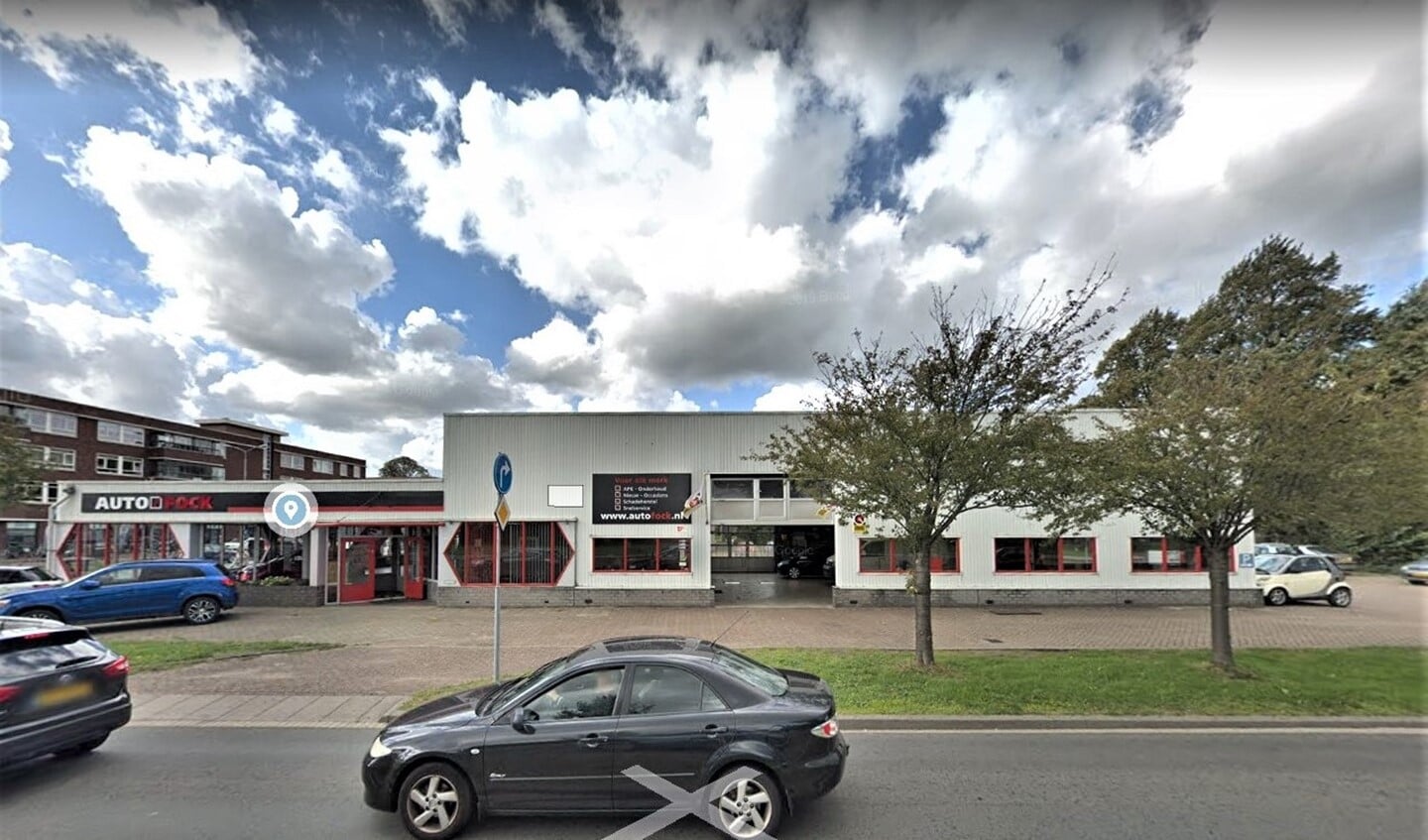 De locatie Oude Trambaan 40 waar Autobedrijf Fock is gevestigd (foto: Google Streetview).