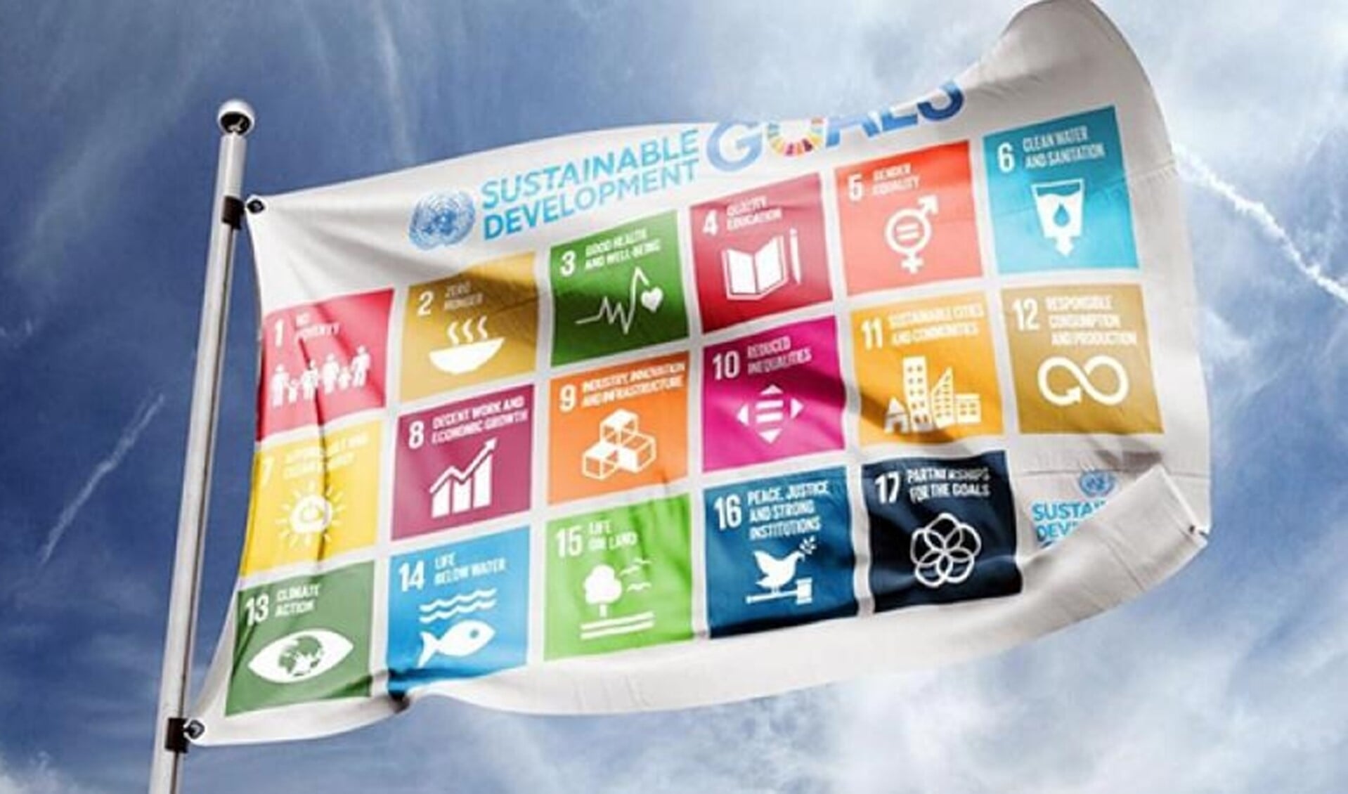 De Global Goals-vlag (foto: pr VNG).