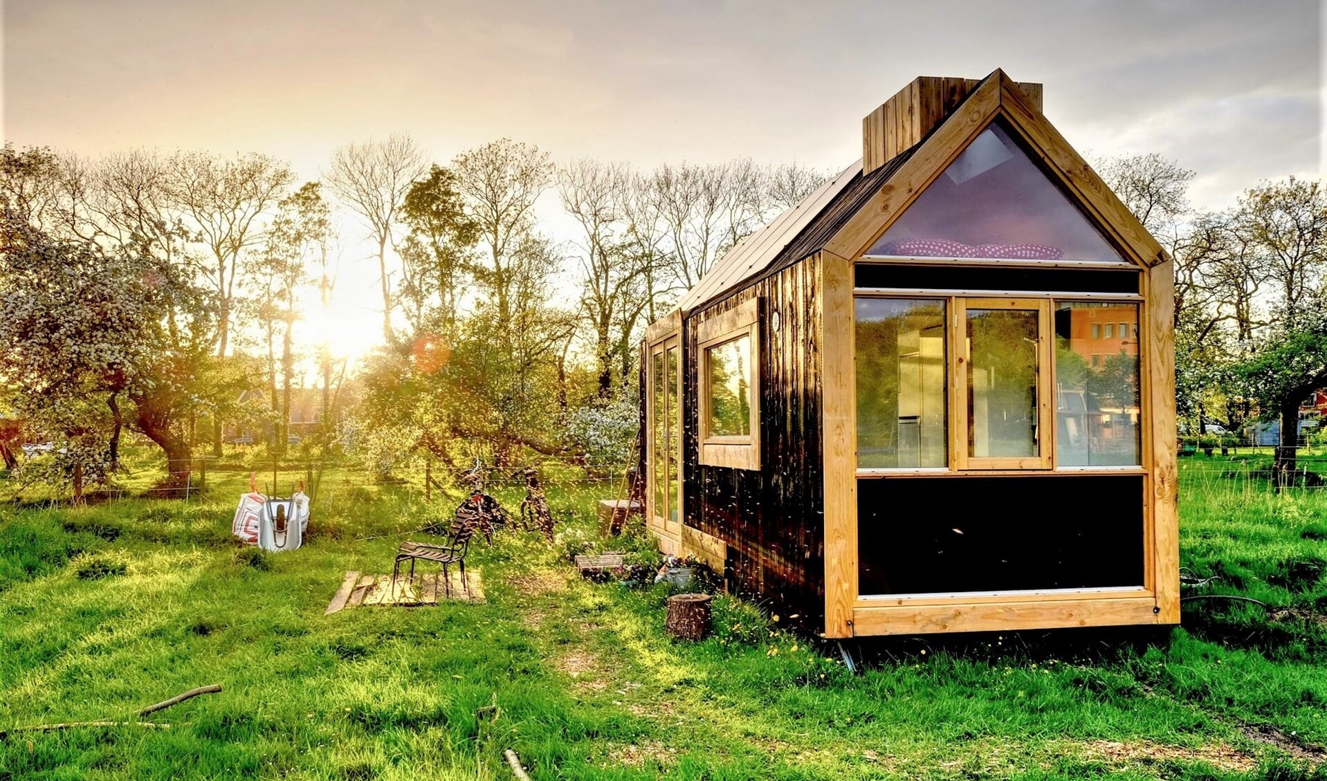 Een Tiny House is een nieuwe uit Amerika overgewaaide woonvorm.