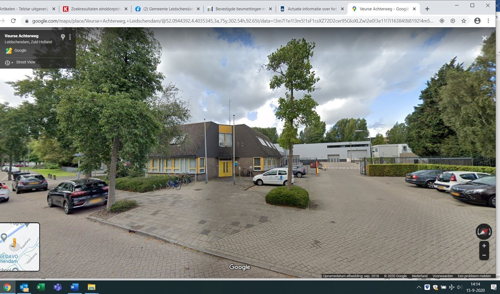 De huidige locatie van de gemeente aan de Veurse Achterweg (foto: Google Streetview).