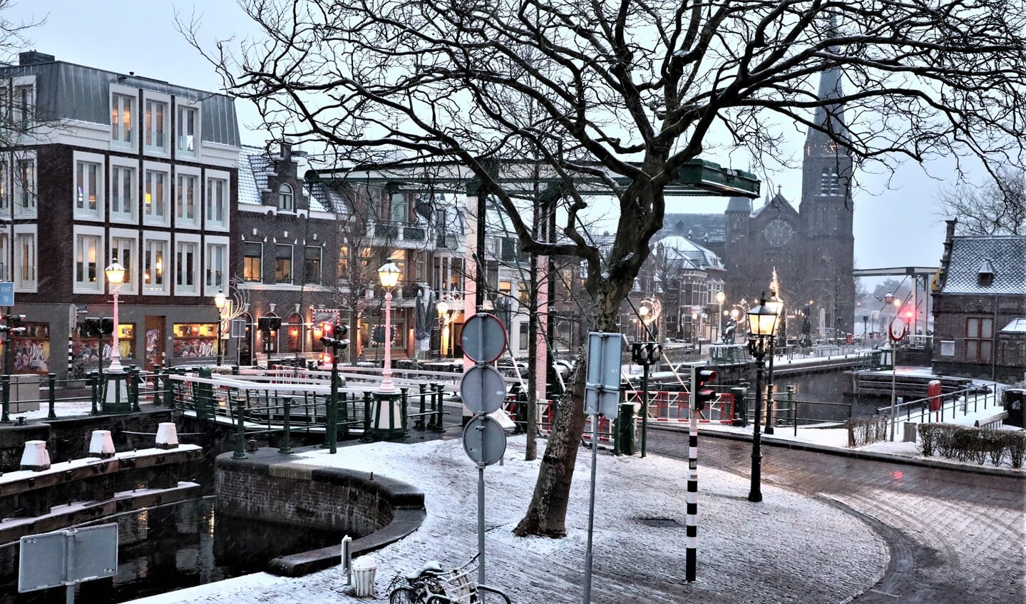 Winter op het Damplein (foto: Sebastiaan Barel).