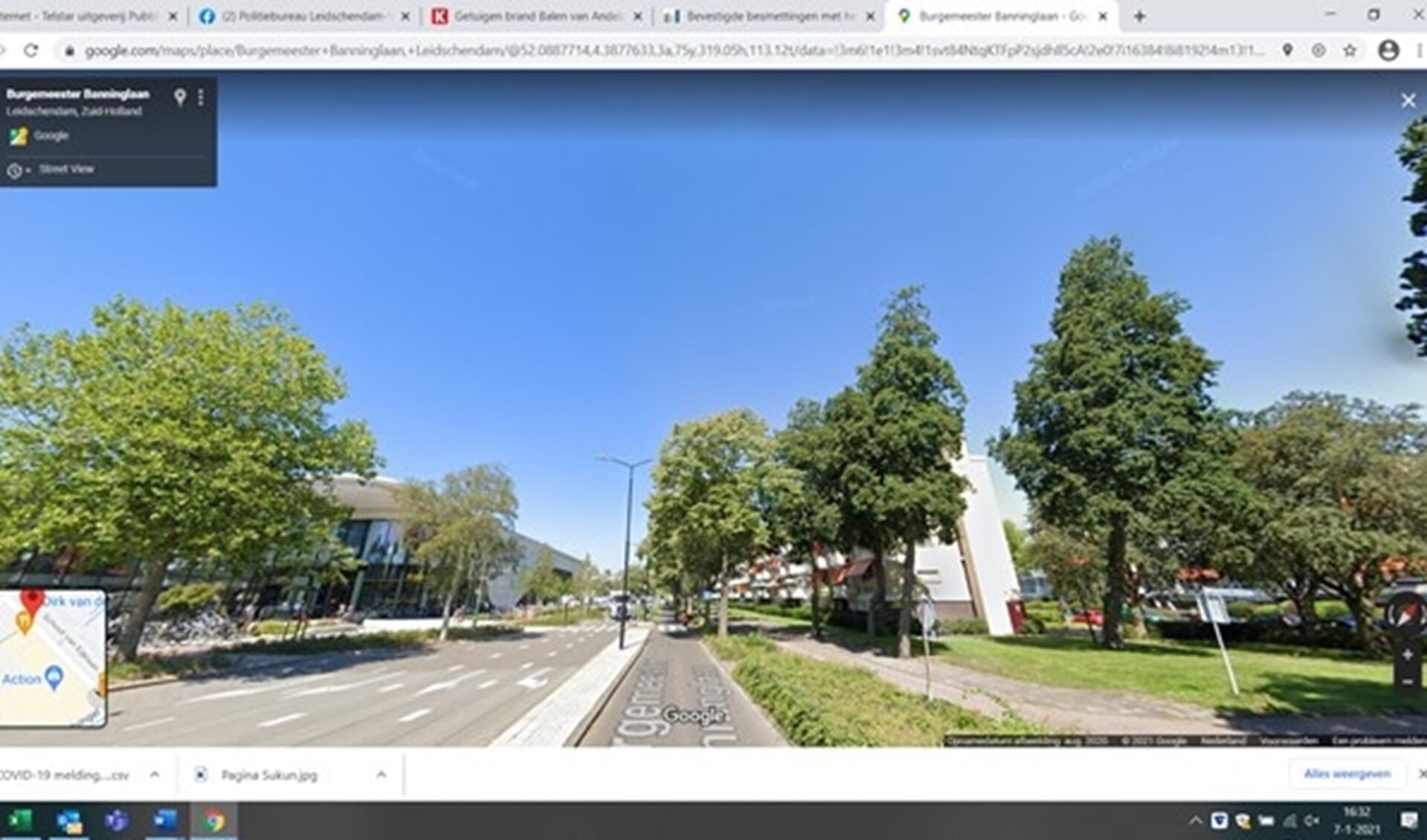 De Burgemeester Banninglaan (foto: Google Streetview).