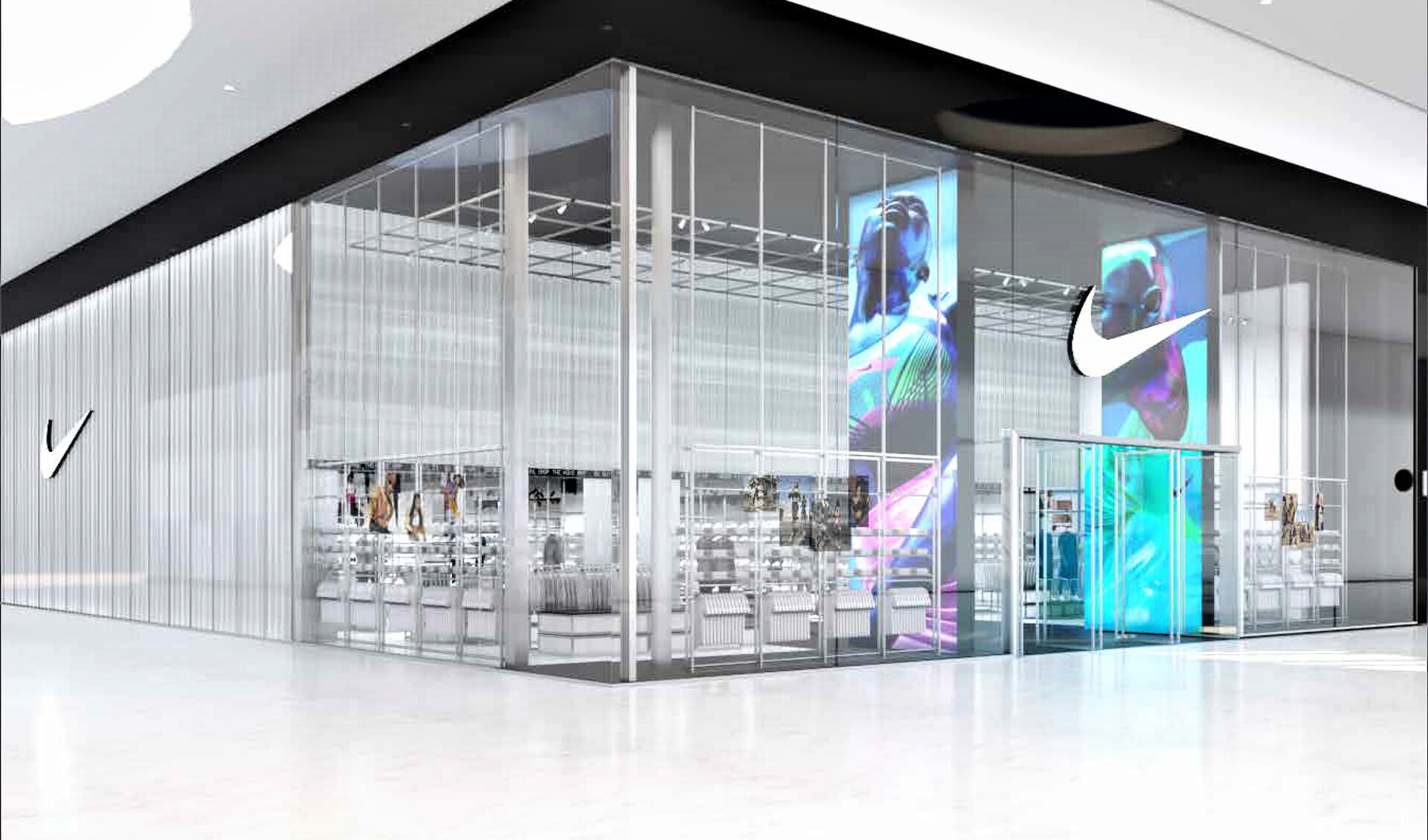 De Nike Store die zich vestigt in Leidsenhage, het toekomstige Westfield Mall of the Neterhlands (afbeelding: pr Nike).