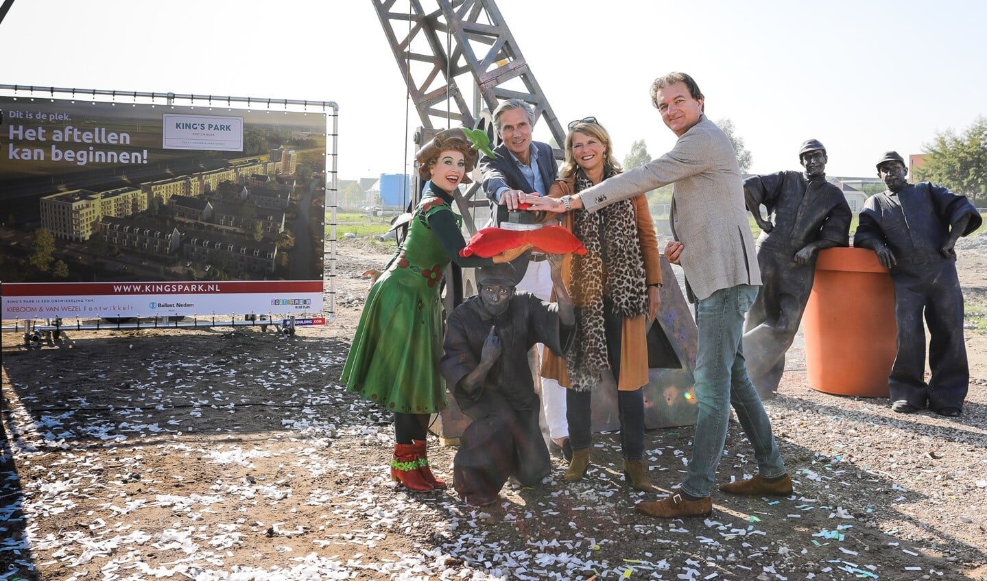 Startsein voor de bouw van King's Park. Foto: Fotoflex