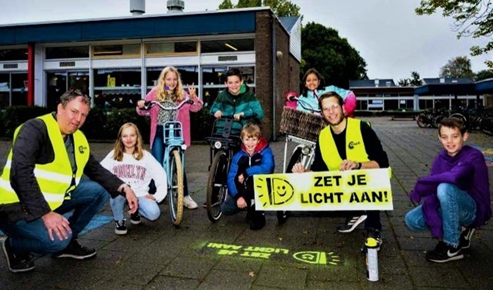 Op fietsroutes zijn, net als op schoolpleinen, ook dergelijke tags aangebracht (foto: pr ANWB).