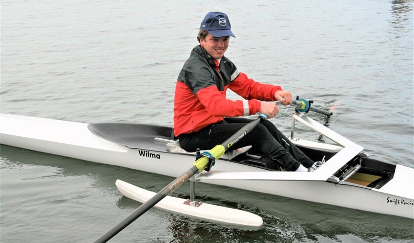 Sport is ook voor mensen met een beperking wil Jacco Holthuis, roeier bij Roeivereniging Rijnland, graag benadrukken (foto: S&W).