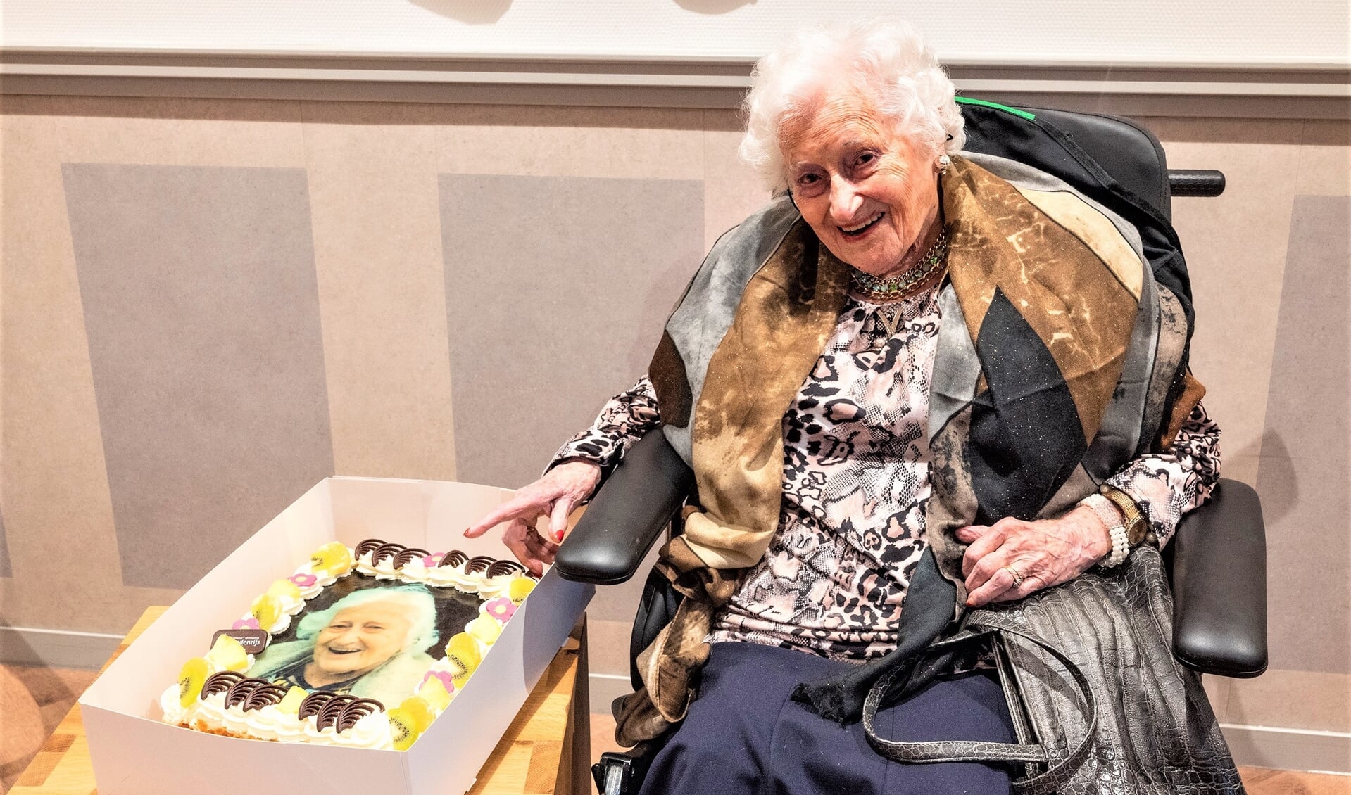 Mevrouw Ria van Ham - Schoemakerf werd werd 109 jaar en 201 dagen oud (archieffoto Michel Groen).