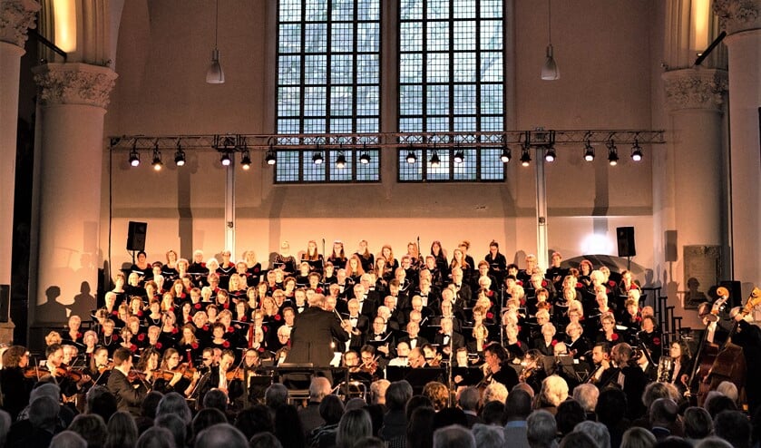 Het koor Corda Vocale tijdens een kerstconcert (archieffoto pr).