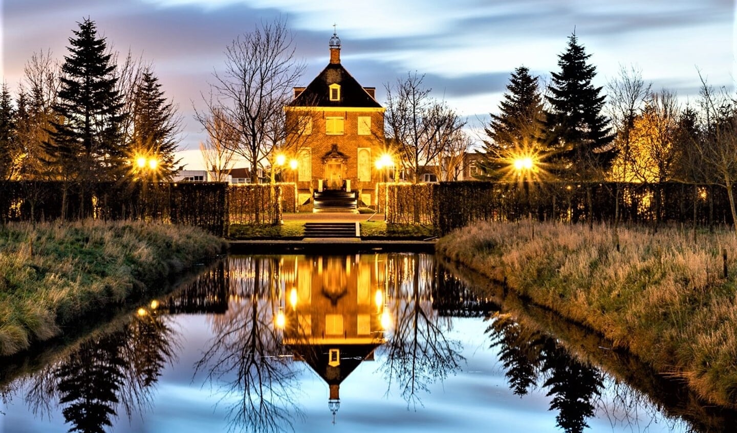 Huygens' Hofwijck in de donkere wintermaanden (foto: Robert van Raalte).