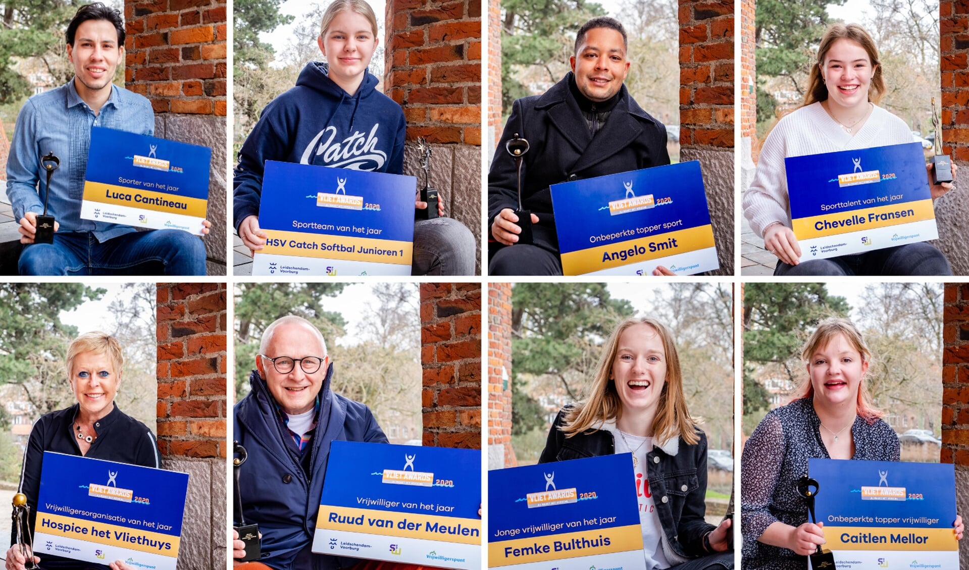 De winnaars van de sport- en vrijwiligersprijzen (foto: gemeente LV).