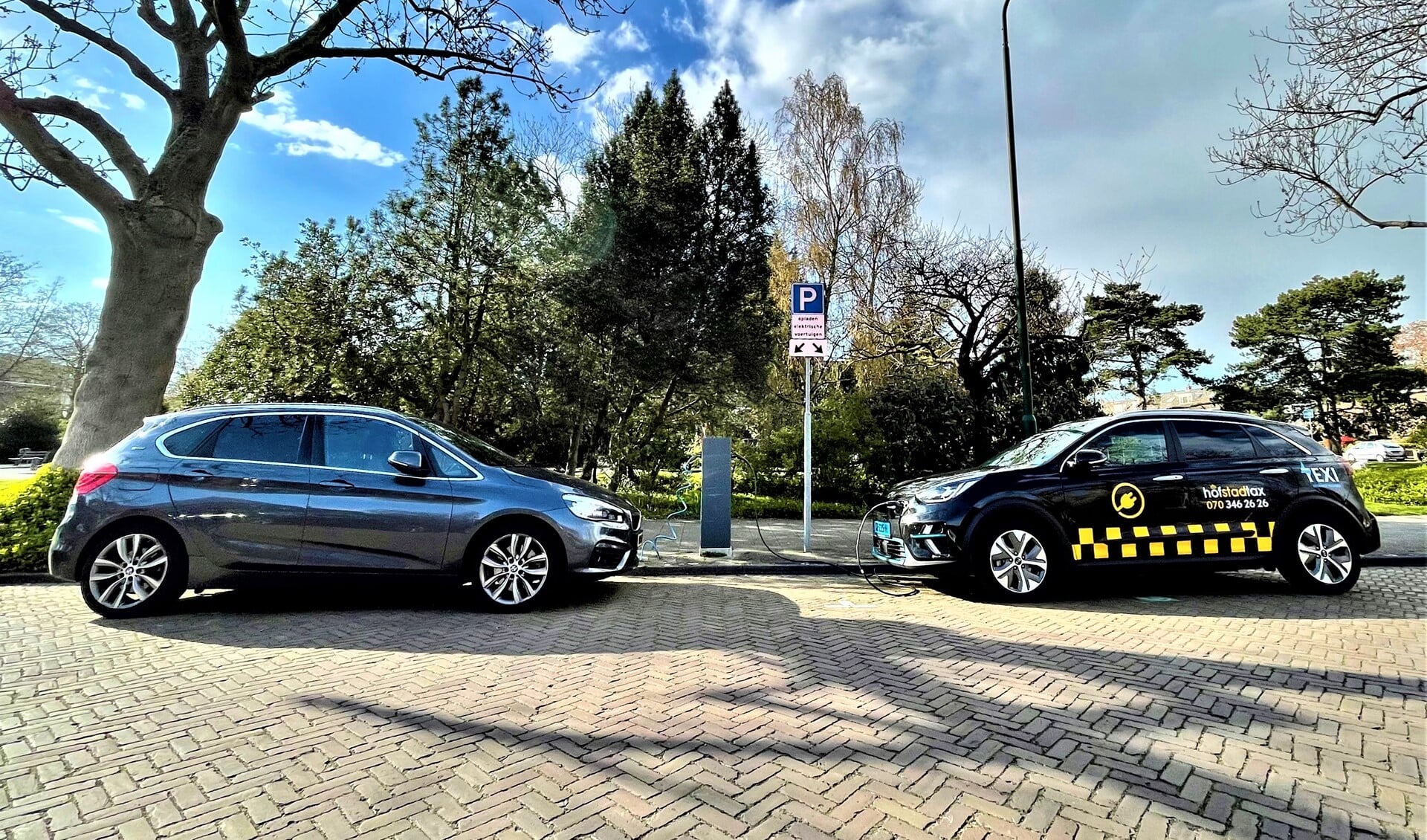 Openbare laadpaal voor elektrische auto's in Leidschendam (foto: gemeente LV).