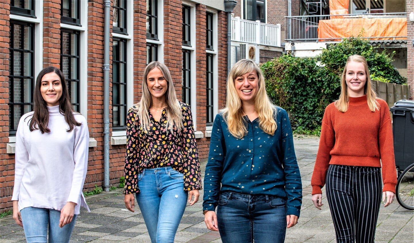 Het team van Prima Voeding (vlnr): Burcu Barut, Lisa Maquelin, Liesbeth Smit-Verbruggen Samantha Boymans (foto: Barbara Koppe). 