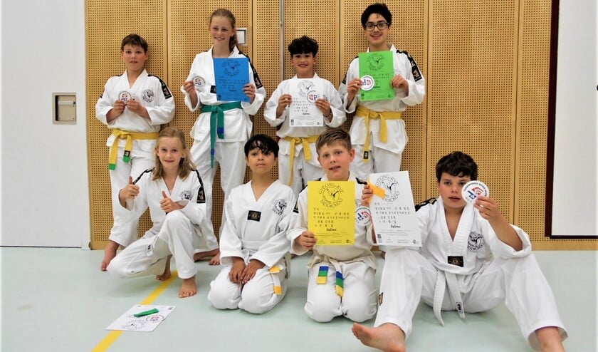 <p>Enkele van de geslaagde taekwondoka's van <br>Gyeong-rye (foto: pr).</p>