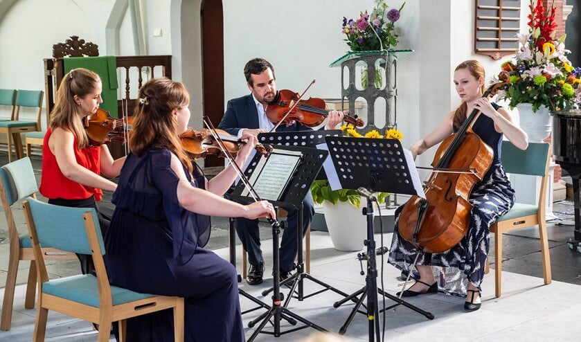 Het slotconcert werd verzorgd door het Alkyona Quartet (foto: Michel Groen).