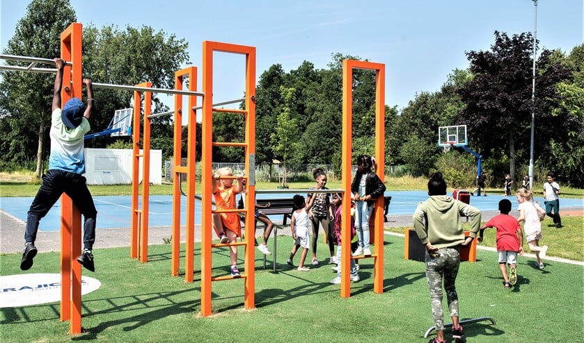 Bootcamp voor jeugd in het park in de wijk De Prinsenhof (foto: gemeente LV).