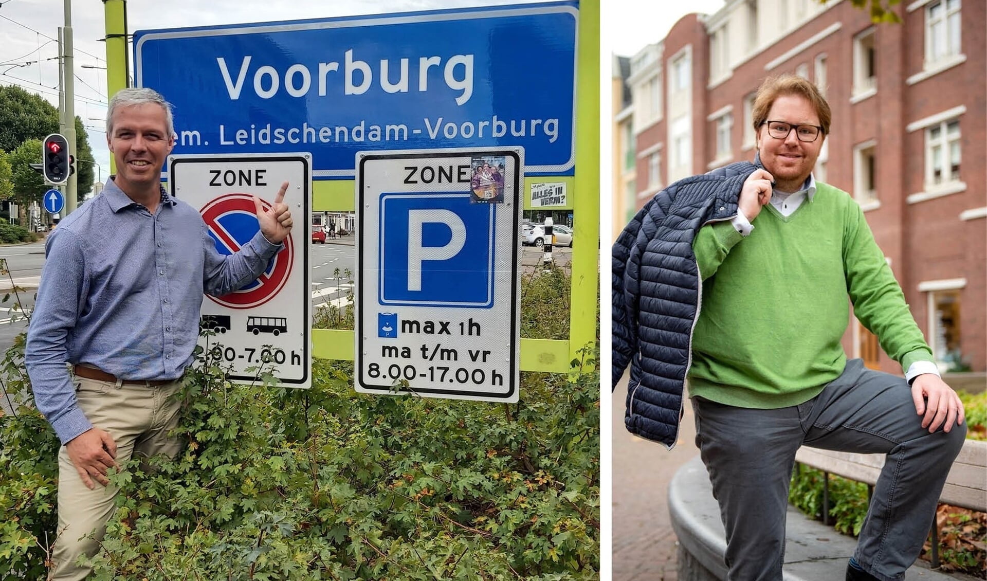 Arjan Vermeulen (l.) en Leon de la Croix zijn de Klimaatburgemeesters van de gemeente Leidschendam-Voorburg (foto: pr).