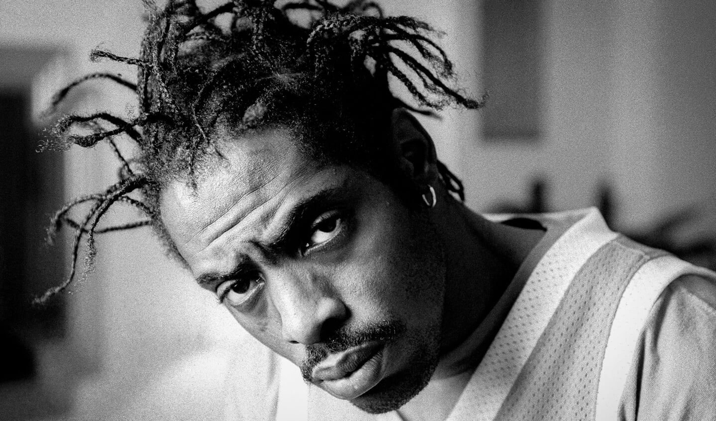 3-11-1995 Amsterdam, Nederland. Portret van de Amerikaanse rapper, acteur en platenproducer Coolio (Artis Ivey). Foto: Paul Bergen