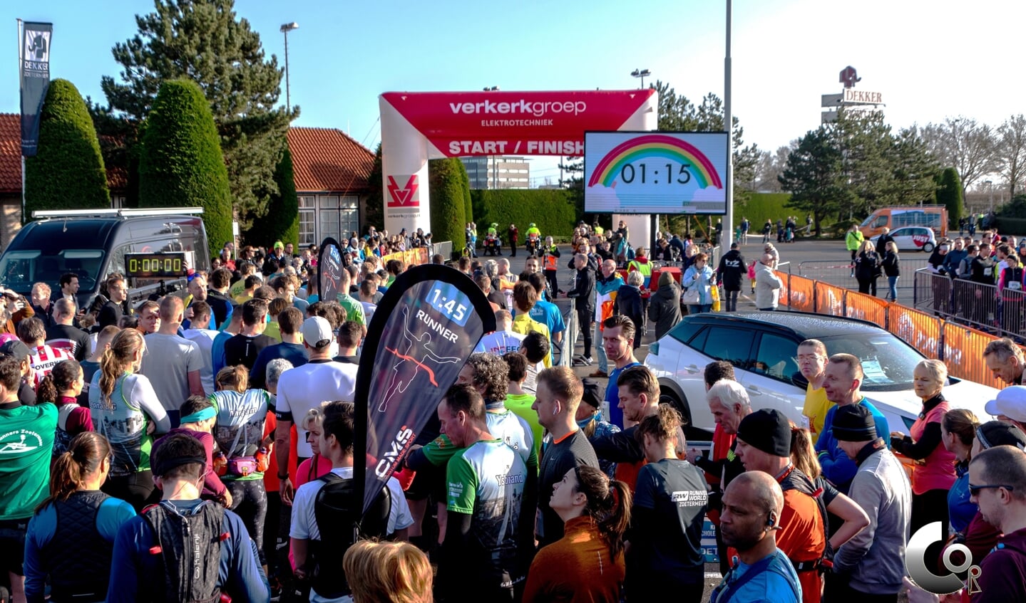 Deelnemers aan Halve Marathon Zoetermeer