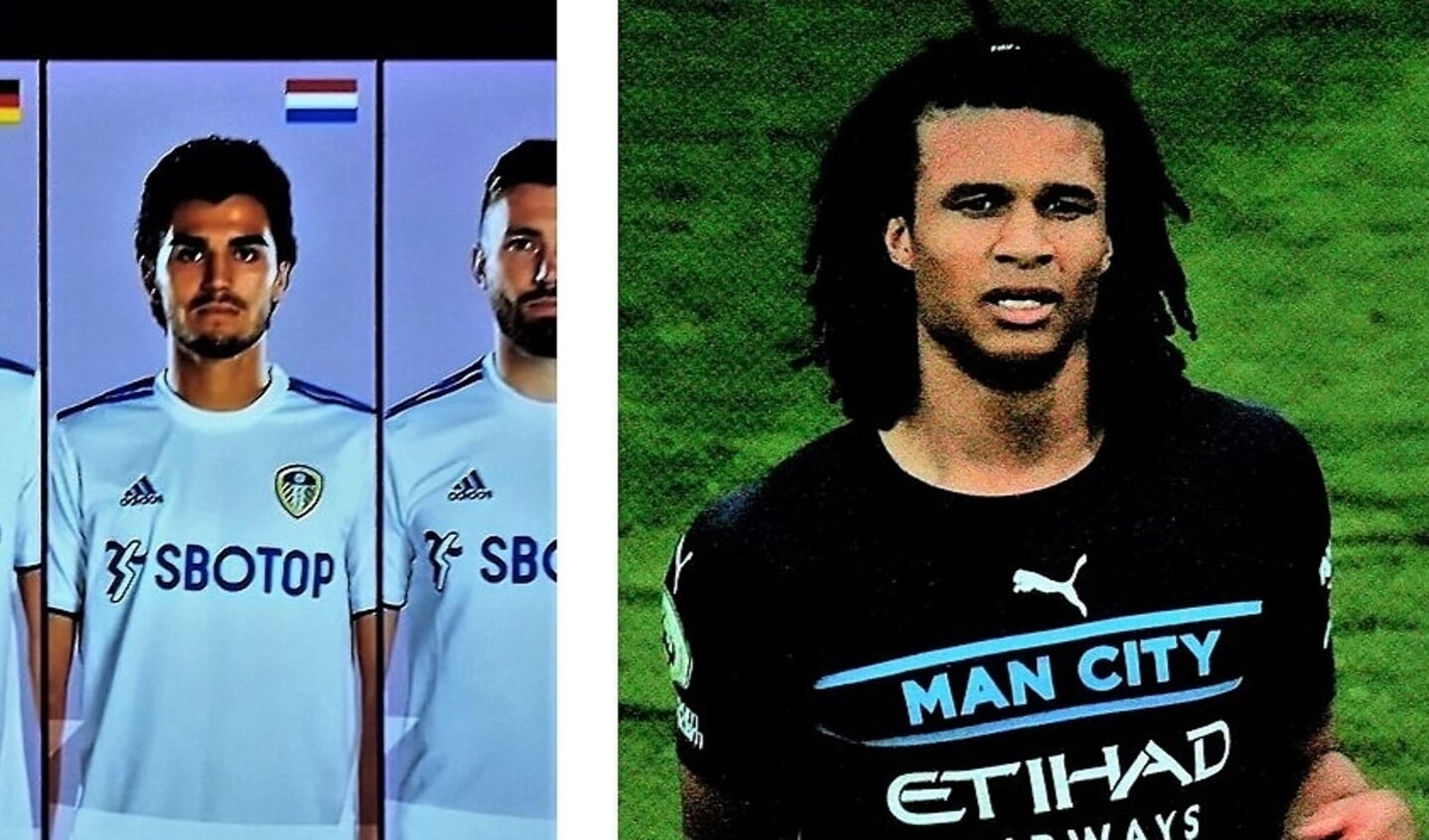 De Voorburgers Pascal Struijk (Leeds United) & Nathan Aké (Manchester City) (screenshots: AW).