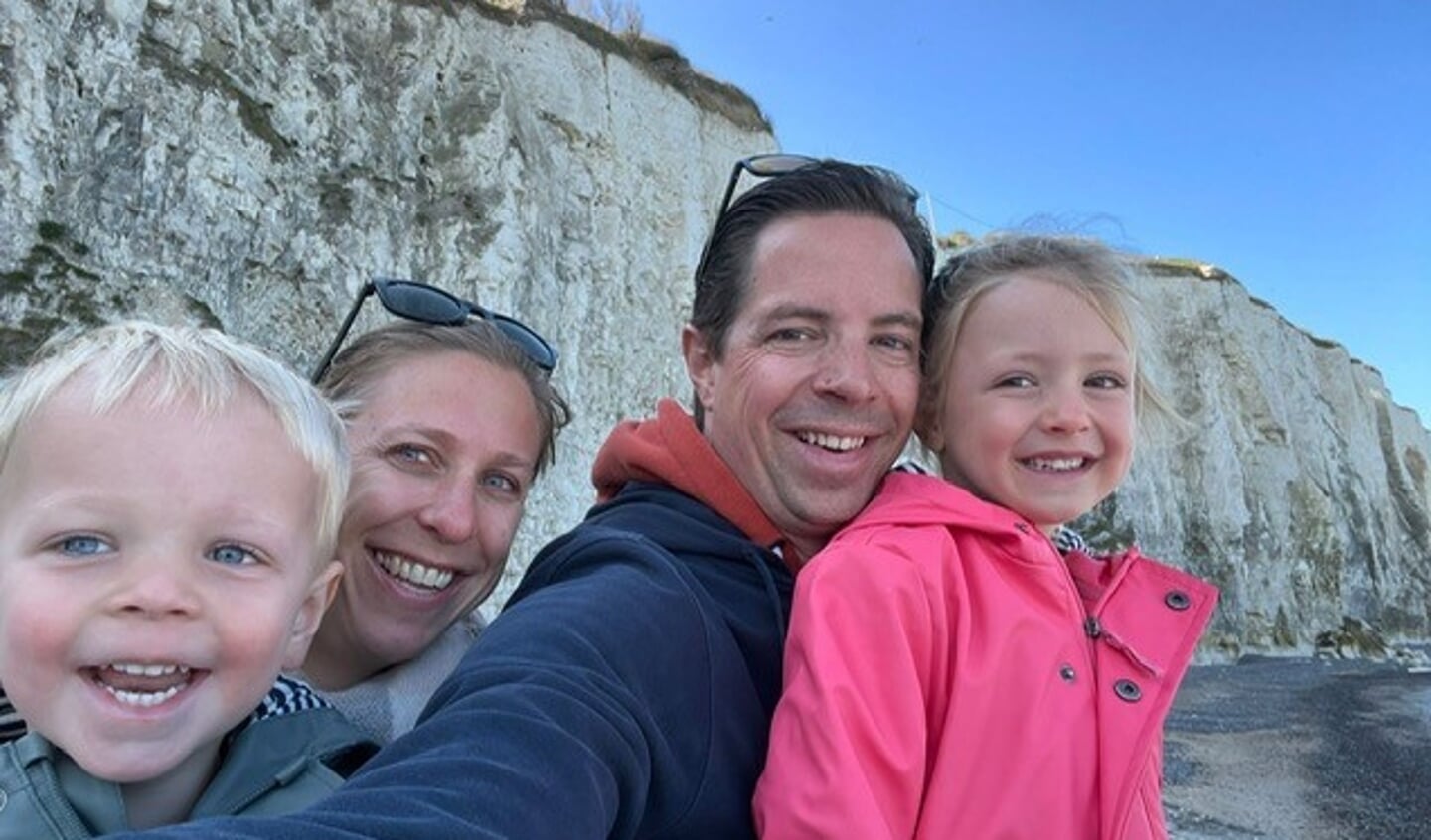 De laatste foto die is genomen voordat Arjen onwel werd en overleed. Het gezin genoot van een prachtige vakantie in Frankrijk.