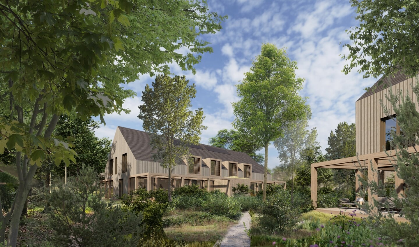 Artist impression van de nieuwe wijk. (Foto: PR)