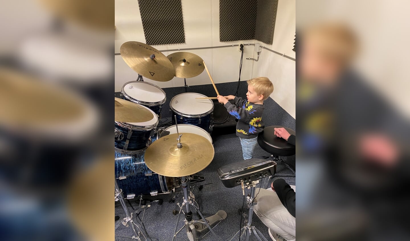Cas (3) was voor het eerst in Het Muziekpand en vond het geweldig.