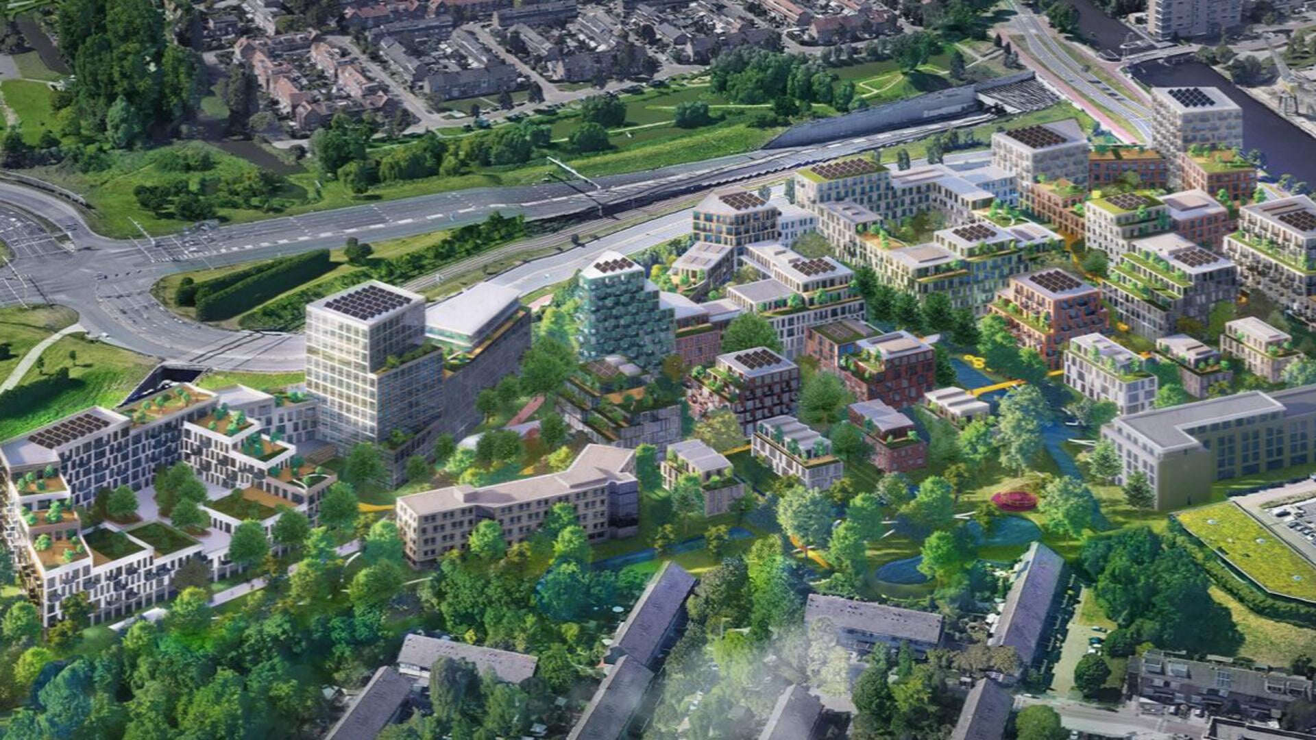 Plan voor Fleetpark - Overgoo in Leidschendam (ilustratie: gemeente LV).