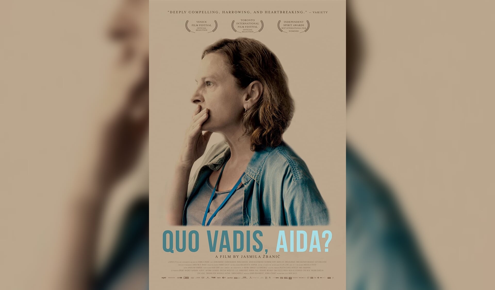 De film volgt Aida, die alles doet om te voorkomen dat het Bosnisch-Servische leger haar man en twee zonen in handen krijgt (foto: pr). 