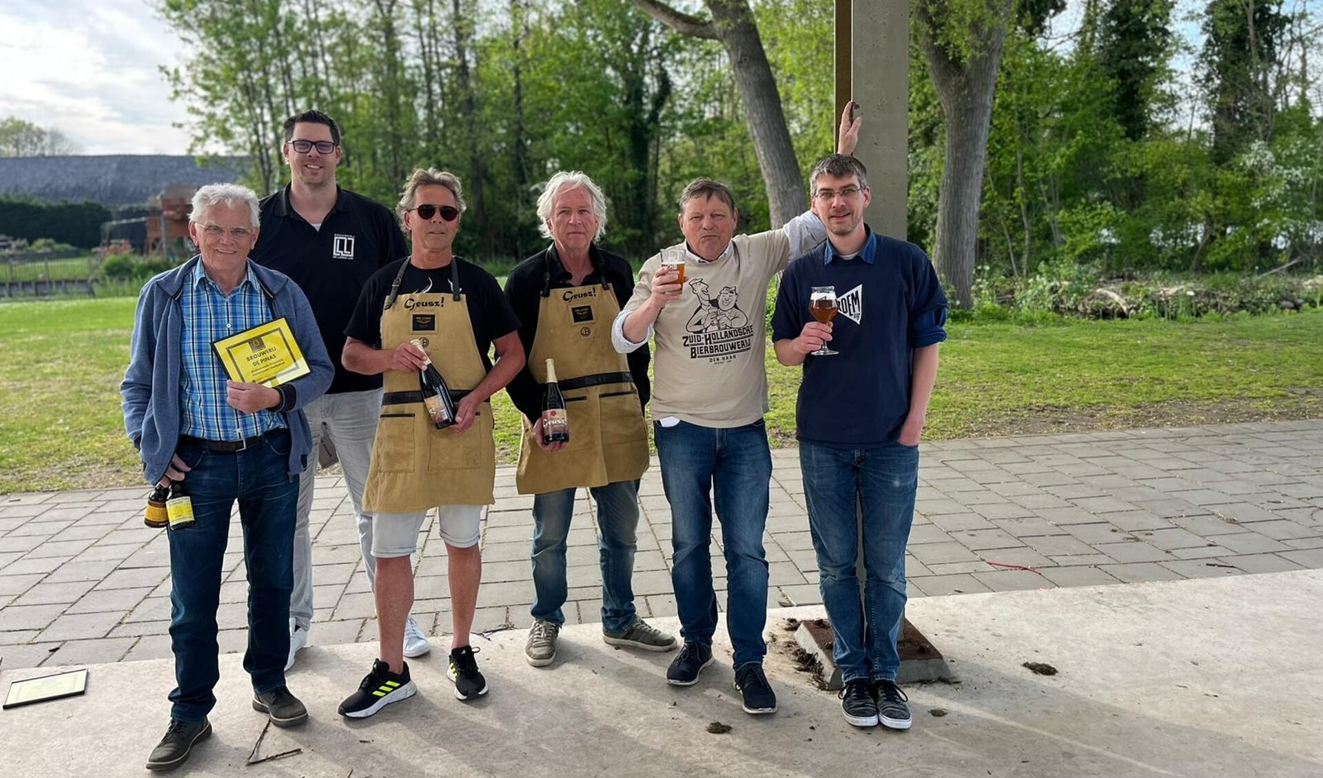 Deelnemers aan het Bierfestival